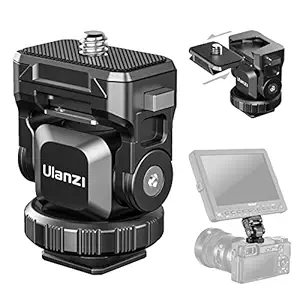 UURig R067 Quick Release Monitor Mount, Angle Adjustable Camera Hot Cold Shoe Monitor Bracket, 1/4