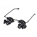 Produktbild 20x Kopf tragen Lupe Uhr Reparatur Arbeit Fernglas Lupe 9892A-II mit Led-Lampe Juwelier Uhr Reparatur Lupe Minzhi