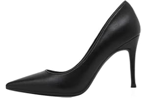 Minetom Femme Escarpins Élégant Bout Pointu Pumps Talon Aiguille Haute Chaussure de Fête Soirée Mariage Bureau