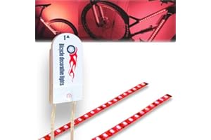 WOWLED 2-Pack Waterproof LED Light Strip for Bike Scooter Bicycle Gift, Red
