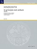 Image de In principio erat verbum: Motette für Sopran oder Tenor und Klavier. Sopran oder Tenor und Klavier. (Edition Schott)