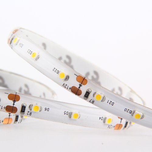 J&G 5M 3528 SET Strip LED Leiste Lichtband Lichterkette Wasserdict IP65 (Warmweiß, 5Meter 300 LED 60LED/Meter) - 5