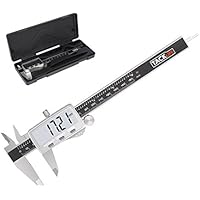 Calibro Digitale, Tacklife DC02 Precisione Micrometro in Acciaio Inox 150 mm / 6 Pollici con Schermo Grande e Chiaro, Calibro a Corsoio per Lunghezza , Diametro, Spaziatura e Profondità ecc