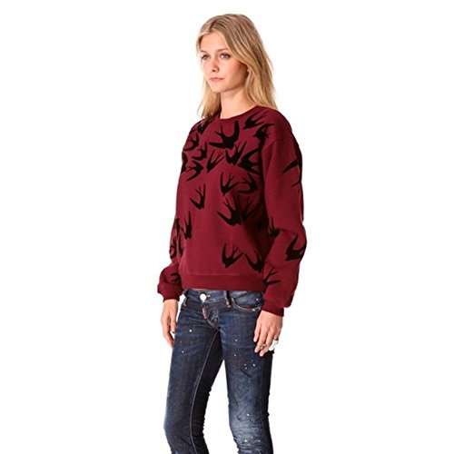 MLG179 2015 Autumn And Winter The New Long sleeve Fashion Women's Sweater (M, RED)