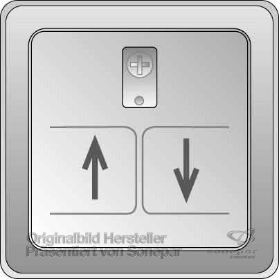 Preisvergleich Produktbild Elso Zentralplatte Rollladensteuerungseinsatz F / S, edelstahleffekt, 2070611