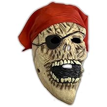 Générique – mahal245 – Máscara 1 cara pirata con Fichu Tejido adulto PVC flexible – Talla única