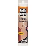 Fácil de limpiar, sin olor Ceys M128787 - Masilla acrilica sellaceys grietas 280ml blanco