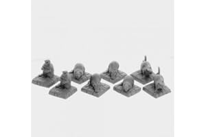 6 x Rats GEANT - Reaper Bones Figurine pour Jeux de Roles Plateau - 77016