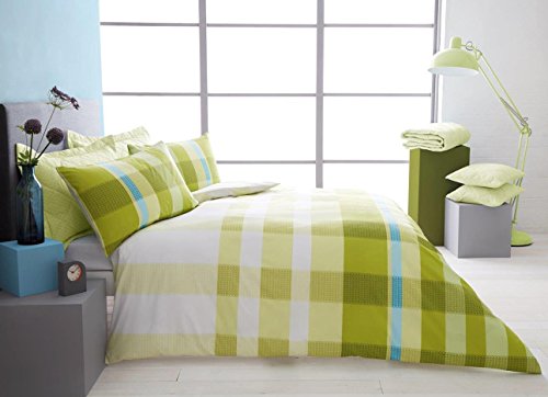 Gaveno Cavailia Luxurious Vintage Style VALENTINO Bed Set With Duvet Cover and Pillow Case, Polyester-Cotton, Green, Double