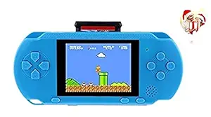 TMG Handheld Game light 3000- 8 Bit Video Game Console For Kids Boys With Free 2 Games Cassette,Christmas and Birthday Gifts.(Ice Blue )