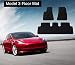 Produktbild TeslaWorld Car Carpets Mats Set, Linkslenker, Fußmatte wasserdicht Allwetter für Modell 3 (Schwarz)