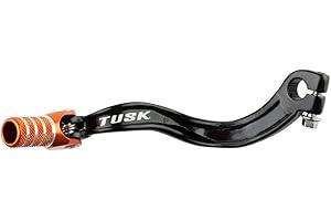 Tusk Folding Shift Lever Black/Orange Tip - Fits: KTM 65 SX 1998-2008