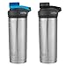 Produktbild Contigo Shake & Go Fit Thermo-Streuflaschen aus Edelstahl, vakuumisoliert, 680 ml, Carolina Blau & Grau, 2 Stück