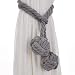 Produktbild Do4U Ein Paar Handstrickvorhang Seil Clips Halter Holdbacks Raffhalter & Rückhalteständer Vorhang Raffhalter Seil Raffhalter Vorhang Krawattenseil
