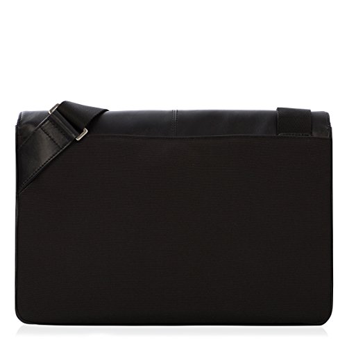 Knomo Kinsale Weichleder Cross Body Messenger Bag 33 cm (13 Zoll) schwarz - 3