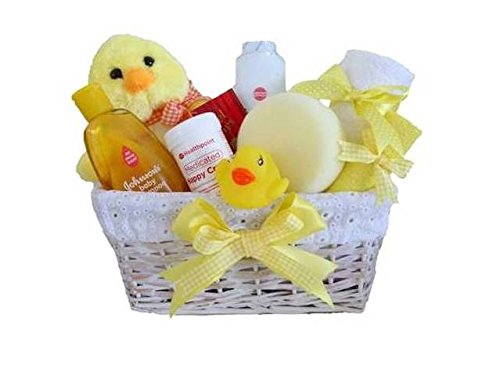 Mr Duck Unisex Baby Bath Gift Basket / Baby Hamper / Baby Shower Gift / New Arrival Gift / Baby Keepsake / FAST DISPATCH