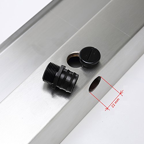 Köhko Wasserfall Victoria 45 CM aus Edelstahl hochglanz Aquafall - 6