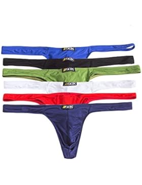 Mens Bequeme modale Slips G-String Sexy Low Rise Unterw?sche 6er Pack