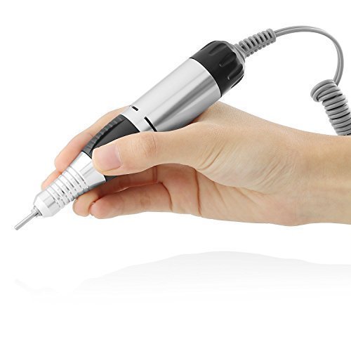 JSDA Professioneller Studio Nagelfräser JD 400 Maniküre/Pediküre/Hornhautentferner Privater Gebrauch Komplett-Set Elektrisch Mit 4 Bits 30000 U/Min - 8