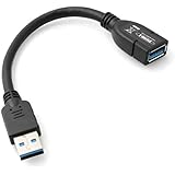 System-S USB 3.0 Typ A (Male) auf USB 3.0 Typ A (Female) Kabel Verlängerungskabel 10 cm