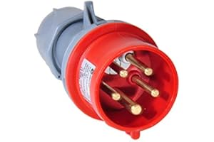 EWH-SHOP TP-electric - Conector inversor de fase 5 polos rojo 5x16A IP44
