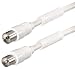 Produktbild Good Connections SAT Antennenkabel - Koax Stecker an Koax Buchse - 2x Mantelstromfilter (Ferritkern) - Doppelschirmung - Schirmmaß > 95dB - weiß - 7,5m