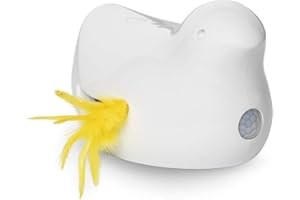 PetSafe Peek-A-Bird Electronic Cat Toy, Automatic Interactive Bird and Mouse Hunt, Indoor Cat Toy, Motion Activated Fun for Kittens