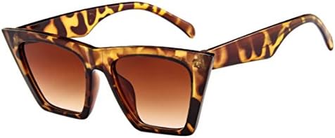 Toamen SunglassesClearance! Toamen Women Oversized Vintage Retro Cat Eye Sunglasses - Offering Full UV400 Protection - Suitable for Outdoor Activities (Brown)