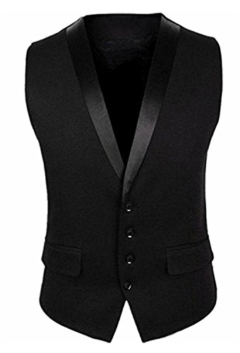 Belario Mens Black Designer Slim Fit Sleeveless Tuxedo Waistcoat RS.999 (75.00% Off) - Amazon