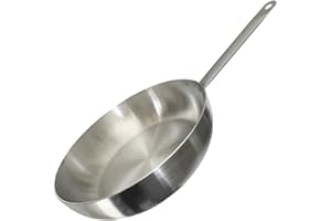 NOBILE LOVELYCARE Padella in alluminio 24cm saltapasta in alluminio professionale MADE IN ITALY per mantecare spadellare manico tubolare