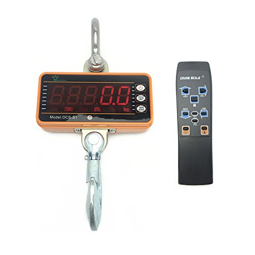 Preisvergleich Produktbild Hyindoor 300KG Elektronische Kranwaage Hängewaage Digitale Haken Hängewaage Crane Maßstab mit LED Display und Fernbedienung