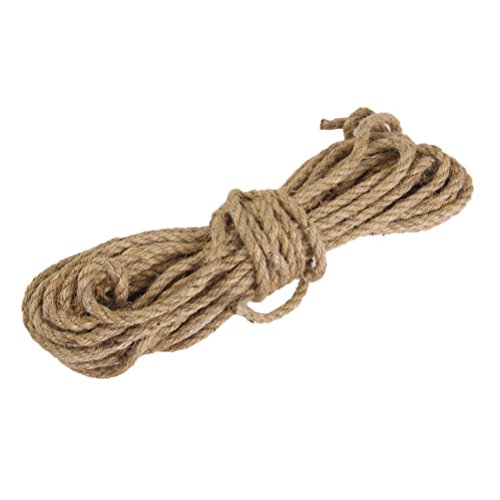 Pixnor 6mm Jute String Bindfäden verdreht hessischen Jute seil Hanfseil für Craft 15M
