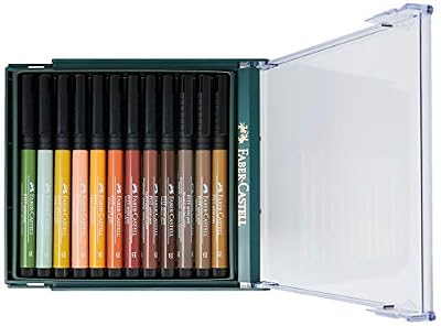 Faber-Castell 267422 Box PITT artist pen brush 12x terr