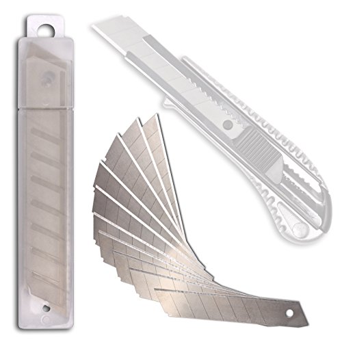 100 Stück Abbrechklinge 18mm / 0,4mm für Cuttermesser Teppichmesser Mehrzweck Messer Allzweckmesser - 2