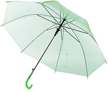Colouful Clear &amp; Novelty Umbrellas (Green)