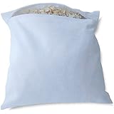 Zirbenkissen, Zirbenpolster 30x30cm mit Reißverschluss | WEISS | Baumwolle | - ein 100%iges BIO-Naturprodukt