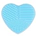 New Make Up Brushes Cleaner Heart-Shape Cleaning Makeup Washing Brush silicone Clean Scrubber Board Cosmetic Foundation Brush Cleaner Tools Blue