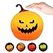 Produktbild Elfeland LED Kürbis Licht Halloween Silikon Nachtlicht Touch Lampe Nachtleuchte Nachtlampe Nachttischlampe Schlummerleuchte Stimmungslampe mit USB für Halloween Party Weihnachten Ostern Häuser Gärten