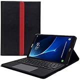 Samsung Galaxy Tab A 10.1 2016 Keyboard Case, Sharon Case Cover with Wireless Bluetooth Keyboard Stand and Multitouch Trackpad | French AZERTY Keyboard | Keyboard Folio Case for Samsung Galaxy Tab A 10.1 inch T580N / T585N Tablet (2016 version) [NOT for S-Pen model]