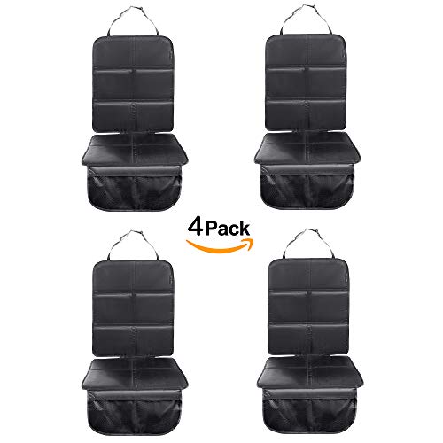8safe Protector Universal para Asiento de Coche (Pack x 4) | Antideslizante y Resistente | ISOFIX Compatible | Material Oxford 210D | Tamaño Ideal para Turismos/SUV