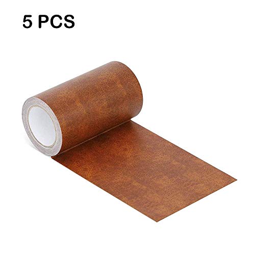 Preisvergleich Produktbild flower205 Leder Repair Tape, Farbiges Klebeband, Selbstklebendes Couchpflaster, Mehrfarben Erhältlich, Anti-Kratz-Leder-Peeling Und -Stick Für Sofas, Autositze, Handtaschen, Jacken, 5 STÜCKE