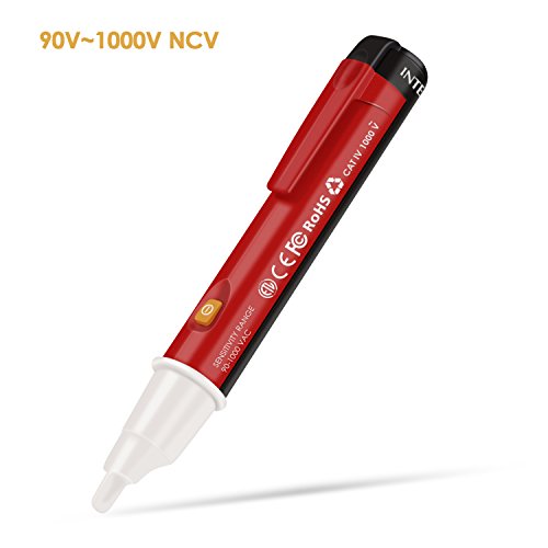 INTEY Spannungsprüfer Voltage Tester Bleistift Test berührungslos kontaktl Stromprüfer Spannungstester Multimeter AC90-1000V