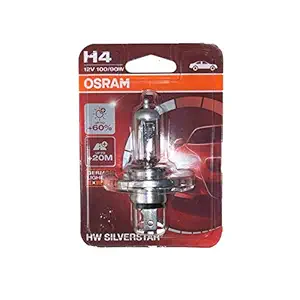 Osram H4 Silver Star 62204HWSVS Car Headlight Bulb (12V, 100/90W)