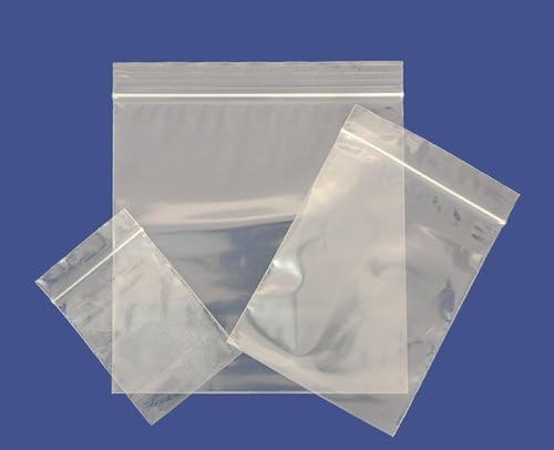 100 12" x 16" Heavy Duty Plastic Grip Seal Bags Choose Your Size Resealable Reusable Clear Plastic Storage Bags - Suitable for Business and Domestic Use (12
