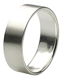 Ein sehr schöner mattierter Bandring aus Silber 925. Die leicht bombierte und sehr gut gearbeitete Ring hat eine Breite von 7