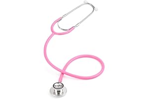 AR EMPORIUM Lightweight Pro Single Head Stethoscope - Ideal for EMT, Doctor, Nurse, Vet, and Medical Students (Pink)