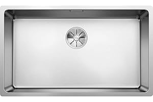BLANCO ANDANO 700-U 522971, Base Cabinet Sink, Base Cabinet Bowl, With InFino Drain System, Satin Stainless Steel Finish