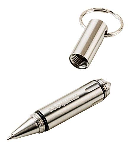 munkees Kubotan Kugelschreiber, Schlüsselanhänger, Nothammer, Glasbrecher, Selbstverteidigung, Edelstahl, 2596