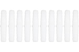 YOSOO HEALTH GEAR Lot de 10 raccords de tuyau de 6 mm en plastique - Adaptateur droit - Même ardillon - Pour air et eau - 6 à 6 mm