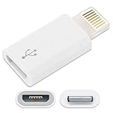  Adaptador MicroUSB a 8 pines para iPhone 5, iPad 4, iPad Mini, iPod Touch 5G y iPod Nano 7G